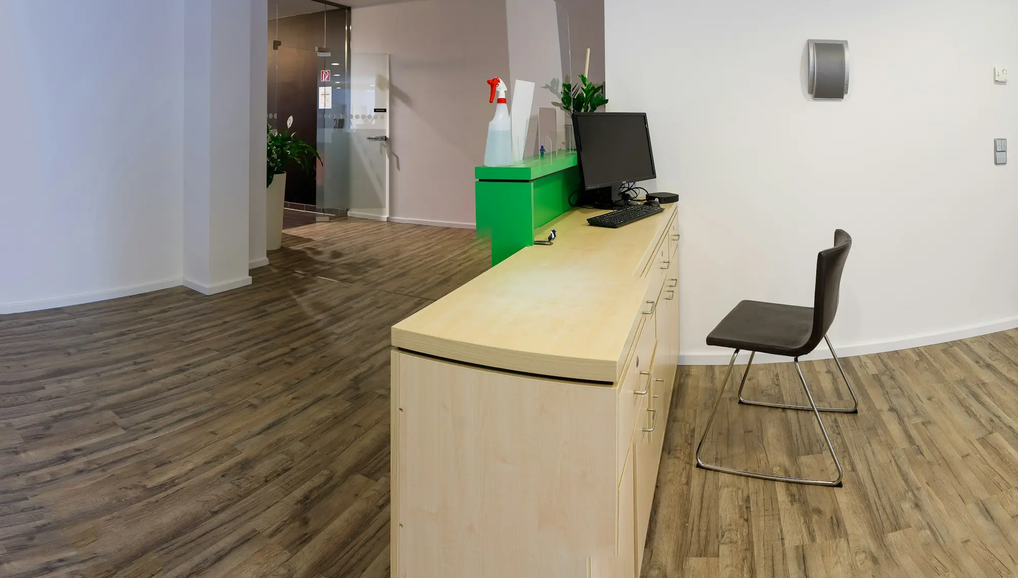 Small office with a desk and chair